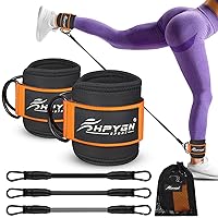FITGIRL Ankle Strap for Cable Machines and Resistance Bands, Work Out Cuff  Attachment for Home & Gym, Booty Workouts - Kickbacks, Leg Extensions, Hip