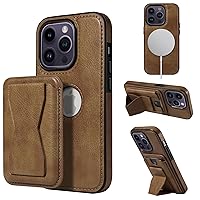 for iPhone 14 Pro Max Case Leather, 2 in 1 Detachable,Compatible with MagSafe,with Card Holder, PU Leather Kickstand Card Slots Case 6.7