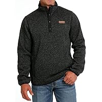 Cinch Men's 1/4 Snap Pullover Charcoal