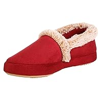 isotoner Women's Memory Foam Microsuede a Line Eco Comfort Recycled Slippers
