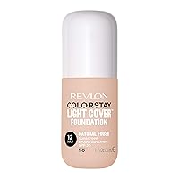 Revlon ColorStay Light Cover Liquid Foundation, Hydrating Longwear Weightless Makeup with SPF 35, Light-Medium Coverage for Blemish, Dark Spots & Uneven Skin Texture, 110 Ivory, 1 fl. oz.