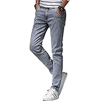 Andongnywell Men's Relaxed Fit Stretch Jeans Slim Tapered-Leg Jean Trousers Stretchy Slim-Fit Pencil Denim Pants