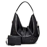 Gladdon Hobo Bags for Women,Large Capacity Top-handle Bags,Handbags and Crossbody Shoulder Bags with Small Purse Set 2PCS