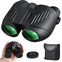 Binoculars for Adults and Kids High Powered 15x25, Binoculars for Bird Watching with Low Light Night Vision Large View Easy Focus Waterproof Compact Binocular for Hunting Hiking as Travel Essentials