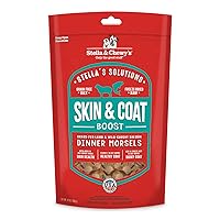 Stella's Solutions Skin & Coat Boost Grass-Fed Lamb & Wild-Caught Salmon Dinner Morsels Freeze-Dried Raw Dog Food, 13 oz (SOL-FDLSSC-13)