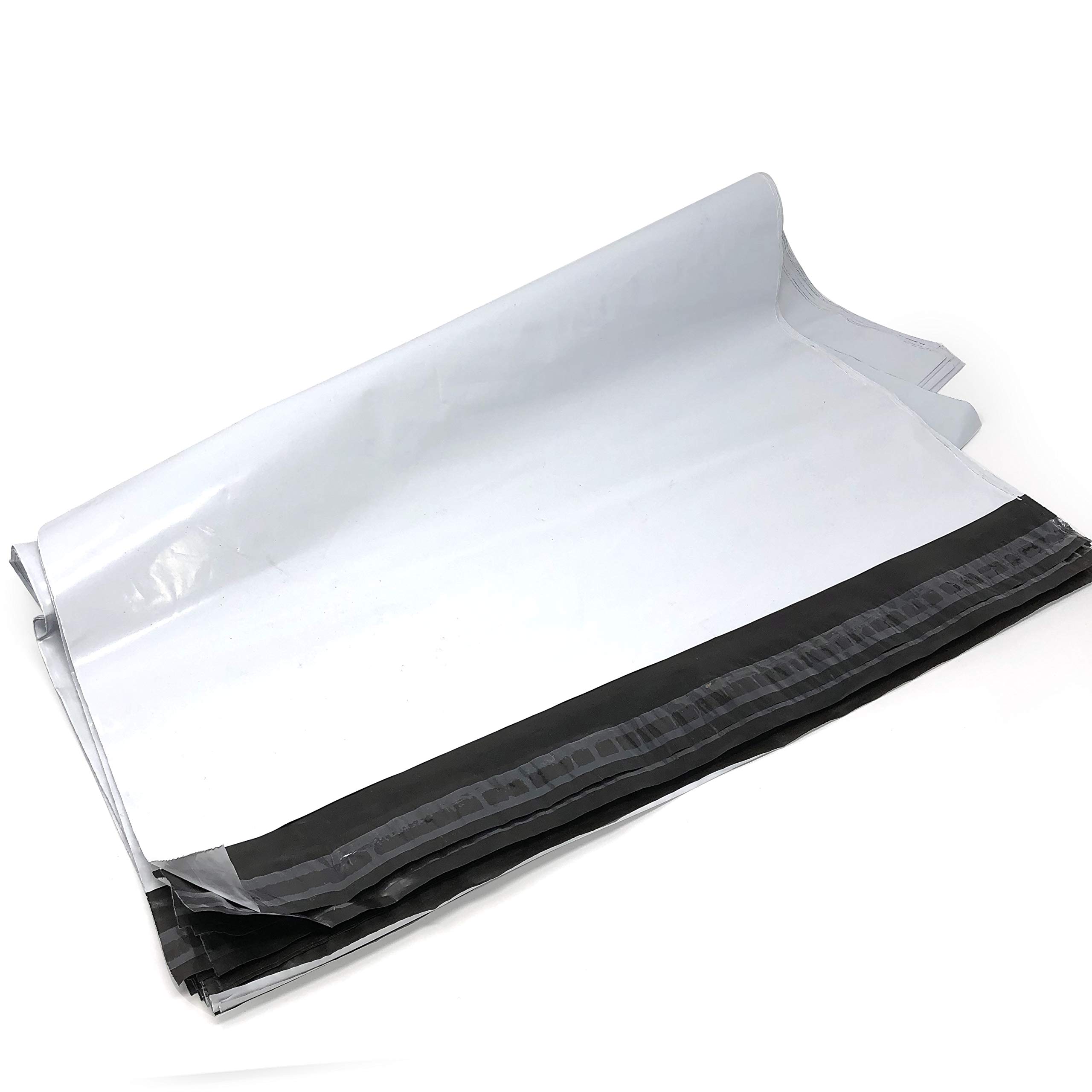 Allgala Poly Mailers Shipping Envelopes Bags Waterproof/Self Sealing/2.5 Mil/White - 19x24-500 Bag
