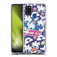 Head Case Designs Officially Licensed Custom Customized Personalized Emoji® Rainow Unicorn and Print Name Patterns Soft Gel Case Compatible with Samsung Galaxy A21s (2020)