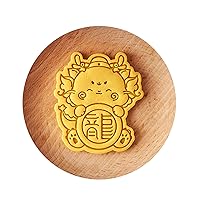 3D Fondant Molds Cookie Cutters Dragon Themed Cookie Moulds Chinese New Year Must Have Bakeware Tool Plastic Material Dragon Biscuit Molds