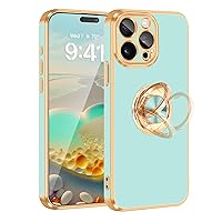 Fingic iPhone 15 Pro Case[with 360° Ring Holder Stand][Support Magnetic Car Mount ]Kickstand Phone Case for Women Girls Boys Slim Thin Shockproof Phone Cover Case for iPhone 15 Pro,6.1