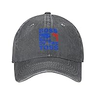 NW Trucker Hat for Men Women Denim Cowboy Baseball Caps Distressed Dad Hats Adjustable Black