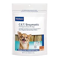 Virbac C.E.T. Enzymatic Oral Hygiene Chews for Dogs Beef 8.4 Ounces