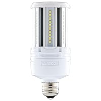 Medium Base LED HID Replacement Lamp-2.39 Inches Wide-5000 Color Temperature-White Finish-22 Watt