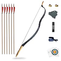 Traditional Handmade Longbow Horsebow,Hunting Recurve Archery Bow,Recurve Bow Set