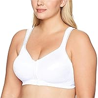 Playtex Women's 18 Hour Front Close Wirefree Back Support Posture Full Coverage Bra USE525