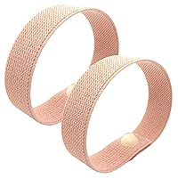 Motion Sickness Anti Nausea Wristbands for Kids -Waterproof Acupressure Band-Durable Calming Natural Relief (Pair) (Child 6 in, Pale Pink)