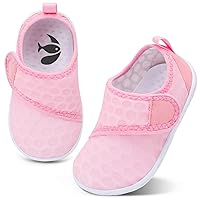 shopUAL Toddler Water Shoes Kids Girls Boys Beach Aqua Socks Skin Barefoot Walking Water Shoes Quick Dry Non-Slip Breathable Swim Pool Surf