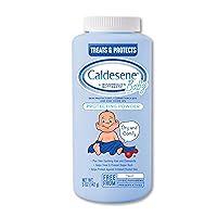 Caldesene Cornstarch Baby Powder with Zinc Oxide, Talc-Free Baby Powder, 5 Oz, 6 Pack