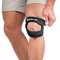 Sports Medicine Adjustable Max Knee Strap, Patella Tendon Support, for Men and Women, Black