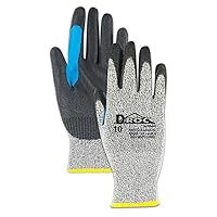 Glove & Safety GPD530RT-10 D-ROC GPD530RT Polyurethane Palm Coated Work Glove with Reinforced Thumb Saddle