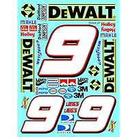 Sticker Gang Sheet 21-Die-Cut to Shape 1/10 Scale White Vinyl R/C Model Decal Sticker Sheet Radio Control Lexan Body - Decorate Your R/c Cars, Boats, Trucks Along with Any Other Scale Model Kit.…