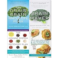 Immune system recovery plan, The Anti-inflammatory & Autoimmune Cookbook, grain brain whole and brain maker [hardcover] 4 books collection set