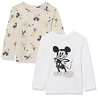 Amazon Essentials Disney | Marvel | Star Wars Boys' Long-Sleeve T-Shirts-Discontinued Colors, Pack of 2