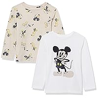 Amazon Essentials Disney | Marvel | Star Wars Boys' Long-Sleeve T-Shirts, Pack of 2