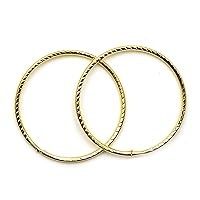 Arranview Jewellery gold hoop endless sleeper earrings 9 ct yellow gold