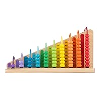 Melissa & Doug Add & Subtract Abacus - Educational Toy With 55 Colorful Beads and Sturdy Wooden Construction, 3 - 6 years