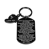 New Dad Keychain Daddy to Be Gifts Pregnancy Baby Announcement Gifts for Him New Father Mother Soon to Be Daddy Gifts for Men First Time Dads Moms Gifts from New Mommy Birthday Christmas Father’s Day