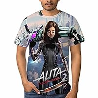 Alita-Battle-Angel 3D Printed Short Sleeve Men's T-Shirt Unisex Shirt Crew Neck Top