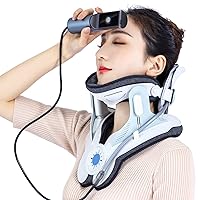 Cervical Neck Traction Device, Home Use Neck Traction Device with Electric Air Pump, Easy to Wear and Fully Adjustable