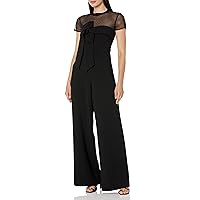 JS Collections womens Crepe Oversize Bow JumpsuitFormal Dress