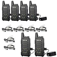 Retevis RT22S Walkie-Talkies with Headset (6 Pack),Portable FRS Two-Way Radios,Channel Signal Display,Rechargeable Walkie Talkies for Hotel Warehouse