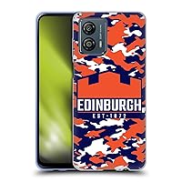 Head Case Designs Officially Licensed Edinburgh Rugby Camouflage Logo 2 Soft Gel Case Compatible with Motorola Moto G53 5G