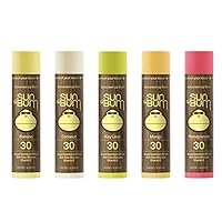 Sun Bum Lip Balm, SPF 30, 0.15 oz. Stick, 1 Count, Broad Spectrum UVA/UVB Protection, Hypoallergenic, Paraben Free, Gluten Free, Vegan