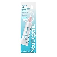 Hydro Boost Hydrating Lip Sleeping Mask with Hyaluronic Acid, Clear Overnight and Daily Moisturizing Treatment for Very Dry Lips, Fragrance Free Squeeze Tube Lip Balm, 0.35 oz