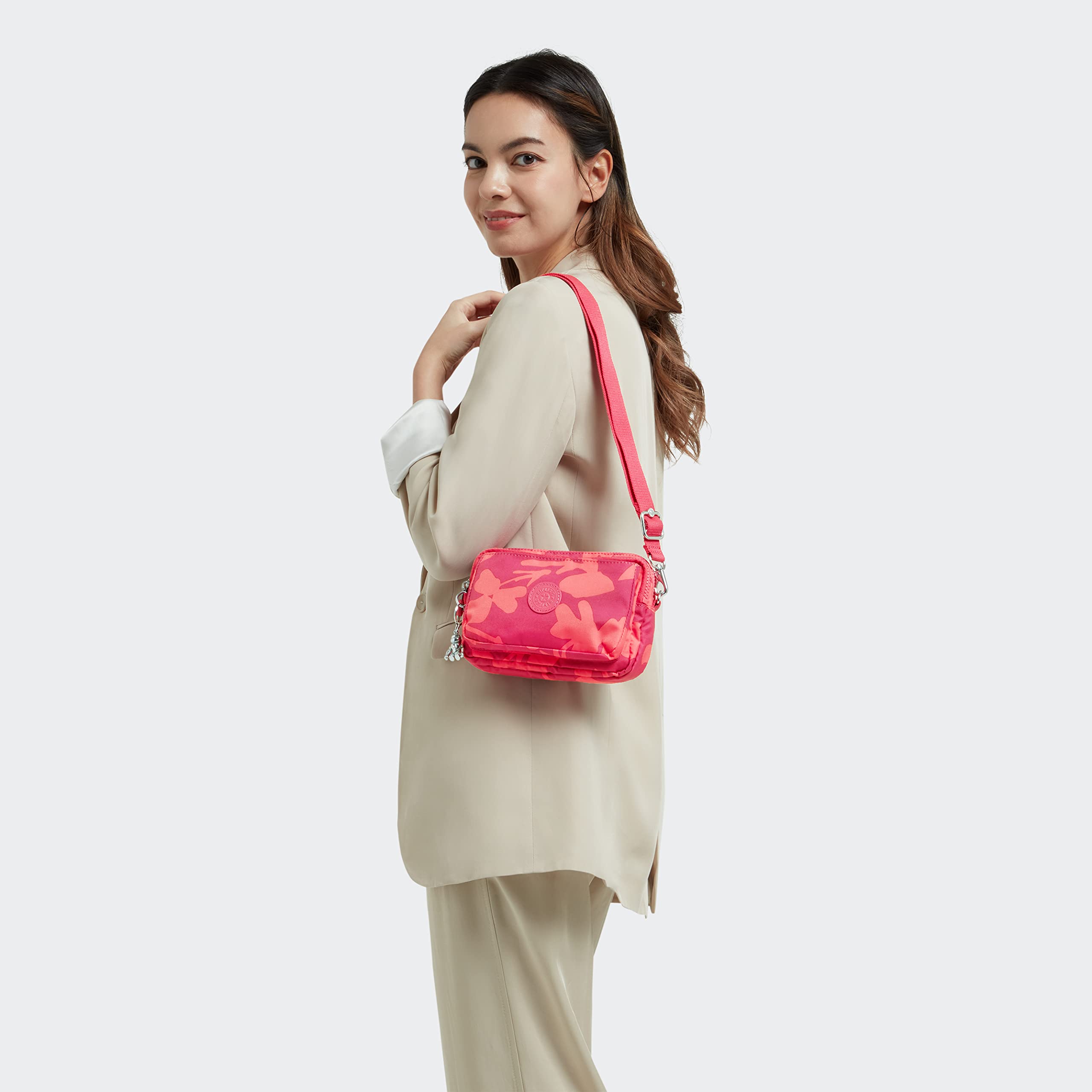 Kipling Women's Abanu Crossbody Bag, Lightweight, Adjustable Waist Pack with Multi-Compartment Zip Pockets