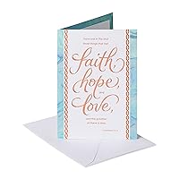 American Greetings Religious Sympathy Card (Faith, Hope, and Love)