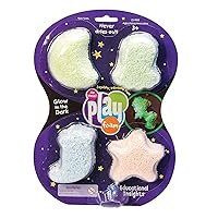 Educational Insights Playfoam Glow-In-The-Dark 4-Pack, Fidget & Sensory Toy, Gift for Boys & Girls, Ages 3+