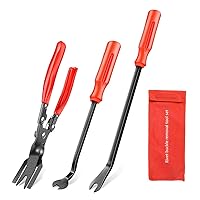 3 Pcs Clip Pliers Set & Fastener Remover - Auto Upholstery Combo Repair Kit with Storage Bag for Car Car Panel Dashboard