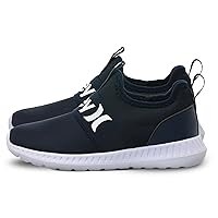 Hurley Camby Kids Slip On Canvas Sneakers – Low Cut Skateboarding Shoes for Kids, Running, Walking, Breathable Sports Shoes for Boys and Girls