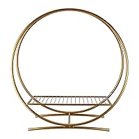 Homeford Metallic Twin Hoop Centerpiece Stand, 32-Inch (Gold)