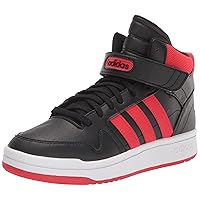 adidas Postmove Mid Basketball-Shoes, Black/Vivid Red/White, 6.5 US Unisex Big Kid