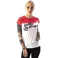 Suicide Squad Daddy's Lil Monster Women's Ladies White T-Shirt Top