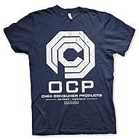 Robocop Officially Licensed Omni Consumer Products Mens T-Shirt (Navy Blue)