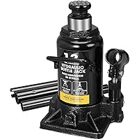 BIG RED 12 Ton (24,000 LBs) Torin Hydraulic Car Bottle Jack for Auto Repair and House Lift, Black, AT91207BR