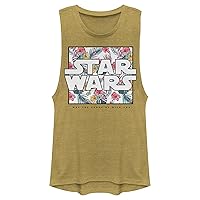 STAR WARS Junior's A New Hope Floral Box Festival Muscle Tee