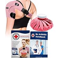 Dr. Arthritis Bundle: Shoulder Support (Pink) + Hot and Cold Pack (Medium, 9
