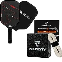 Velocity Carbon Fiber Pickleball Paddle T700, USAPA Approved and Pickleball Paddle Eraser with Free Overgrip Carbon Fiber Pickleball Paddle Cleaner,Quick & EffectivePickleball
